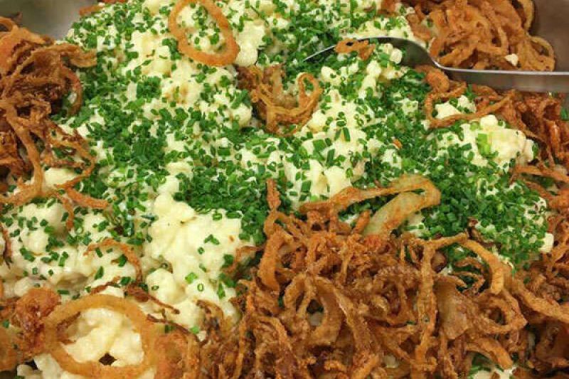 Kasspatzln im Restaurant Bergheim in Oberperfuss